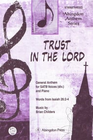 cover Trust in the Lord SSAATTBB choral sheet music cover